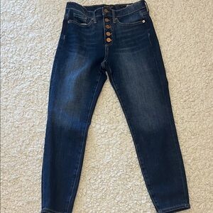 Banana Republic High Rise Dark Blue Jeans